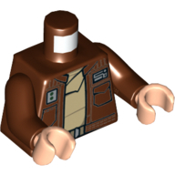 Lego tělo, červeno hnědá (6177827)